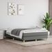 Maison Exclusive - Sommier à lattes de lit avec matelas Gris foncé 140x200cm Tissu