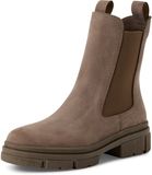 Tamaris - Dames - Laarzen - Beige - Leer - Maat 43