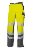 BP Signaalbroek 2110-845 Heren Kledingmaat 54 Warngelb/Dunkelgrau Polyester