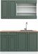 Vicco Fame-Line Cuisine une personne – 140 cm, WB Chêne Vert-Or Style champêtre/Blanc