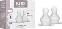 BIBS Flessenspeen - Siliconen - 6+ mnd - Dikke voeding - 2-pack