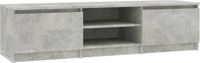 vidaXL Tv-meubel - 140x40x35,5 cm - Bewerkt Hout - Betongrijs