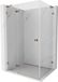 Mexen Lunar L paroi de douche avec charnière gauche 75 x 80, transparent, or rose