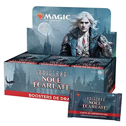 Magic The Gathering Draft Magic Booster-Box, The Gathering Innistrad (Noce Scharlat, 36 Booster) en Dracula presentatiekaart