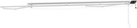 vidaXL Manual Awning Frame with Solar LED 4.5 x 3 m White