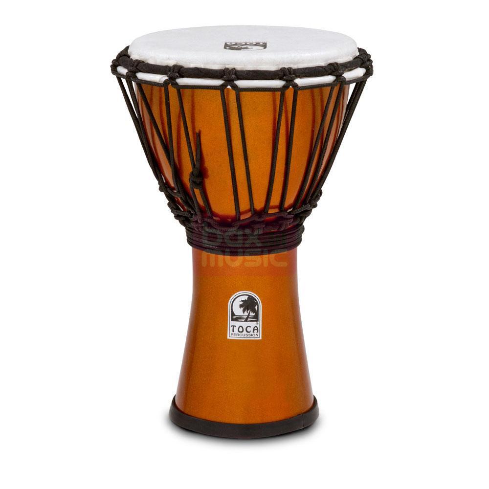 Toca TFCDJ-7MO Freestyle Colorsound djembe 7 inch metaal-oranje