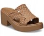 Crocs Brooklyn - Geweven Hak Sandalen - Sepia - LiteRide Technologie - Vrouwen