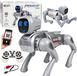Lean toys Ai Robot Dog – Télécommandé (rc/bluetooth/app) Programmable Argent