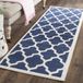 Safavieh Tapijtloper Derby in- & outdoor Navy blauw 69 x 213 cm