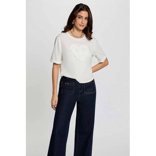 Morgan t-shirt ecru