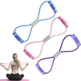BeiJingLiangPinJiaZuoKeJiWenHuaFaZhanYouXianGongSi Set de 3 bandes de résistance en forme de 8 avec poignées