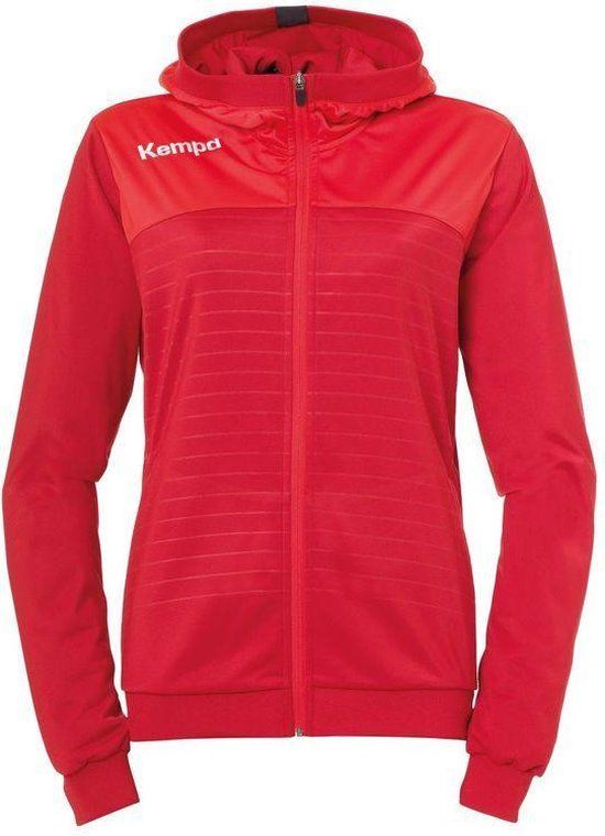 Kempa Emotion 2.0 Hooded Jacket Women Chili Red-Red Size XXL