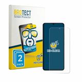 BROTECT - Screenprotector voor realme Note 80 - Folie Beschermfolie transparant 2 Stuks
