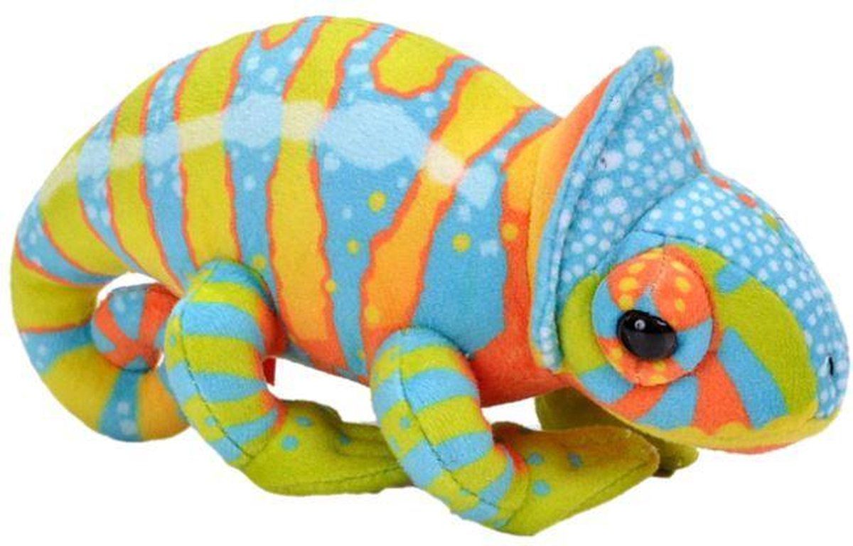 Wild Republic Knuffelkameleon Junior 15 Cm Pluche Blauw/groen