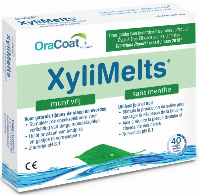 XyliMelts voor Droge Mond Muntvrij