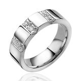 Zinzi Mart Visser by ZINZI zilveren ring met princess geslepen zirconia's MVR20