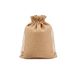 48 U zak met sluiting 12,5 x 11 cm natuurlijke jute
