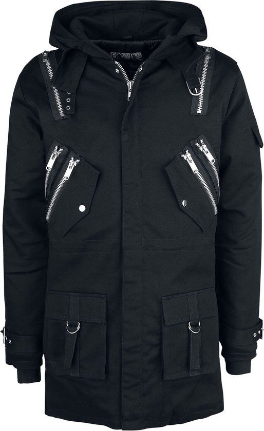 Poizen Industries Nash Parka Heren Parka - Zwart - XL
