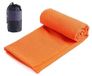 Merkloos Microfiber Yogadoek met Antislip Noppen in Oranje