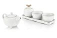 TEA SOUL Ru Ware Porseleinen Theeset, Wit