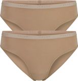 FALKE Daily Comfort Multipack ademend katoen broek van onderlaag dames bruin - maat S