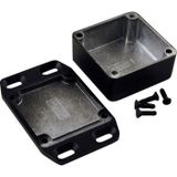 Hammond Electronics 1590LLBFLBK – Universele behuizing – 50 x 50 x 25 mm – Aluminium – Zwart
