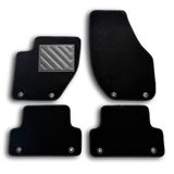 Vloermatten Volvo Vloermatten compatibel met Volvo V40 II vanaf 2012-, V40 II Cross Country vanaf 2012, hielbeschermer van versterkt rubber en bevestigingsknoppen