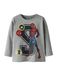 NAME IT T-shirt 'NMMDEEP SPIDER' bleu / gris chiné / rouge sang / noir