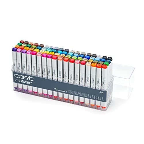 Copic Marker Set van 72 Dual Tip Alcohol Markers - Set A - 4511338063378