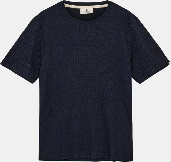Anerkjendt Akkiki S/s Waffle Tee Heren - T-shirt - Donkerblauw - Maat XXL