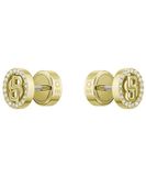 Boss Jewelry Oorstekers Voor Dames, Van Roestvrij Staal Met Geelgouden Ionenlaag, Versierd Met Kristallen - 1580826