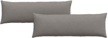 vidaXL - Zitkussens - 2 stuks - Stof - Taupe - 120 x 40 cm