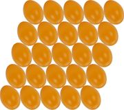 Merkloos / Sans marque Hobby knutsel eieren - 25x - 4,5 cm - oranje - kunststof - decoratie paaseieren