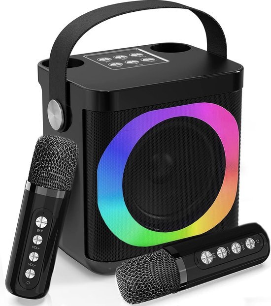 Karaokeset - Karaokesets - Dubbele Microfoon - Karaoke Microfoon Bluetooth - Karaoke Box