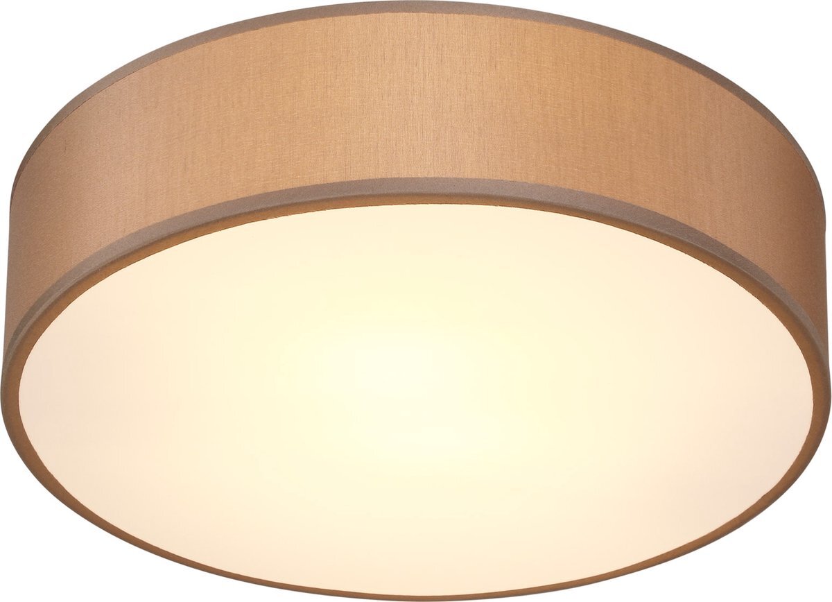 Monzana Plafondlamp 40W Rond 38cm Stof 2 Fittingen E27 Plafonnière donkergrijs