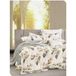 Parure de couette "imprimé double face" percale pur coton peigné 80 fils/cm² pour lit 160 à 180 King Size