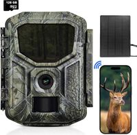 Siltcon Wildcamera met Zonnepaneel & Oplaadbaar - 8K Ultra HD & 64MP