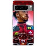 Google Pixel 8 Pro Hoesje Lewis Hamilton Ferrari officieel Maniacase