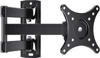 TV muurbeugel draaibaar kantelbaar draaibaar televisie wandhouder voor 10-32 inch platte en gebogen tv of monitor tot 20 kg VESA 100x100mm 75x75mm