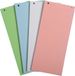 Exacompta 12x FOREVER® Pak van 100 horizontale tabstroken met perforatie 180g - 105x240mm - Geassorteerd - 13495B