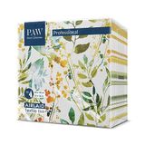 PAW Decor Collection Papieren servetten van Airlaid, 40 x 40 cm, 50 stuks, horeca. Tafeldecoratie, de textuur van stof, een geweldige decoratie voor elke tafel, kleur: bladeren in waterverf.