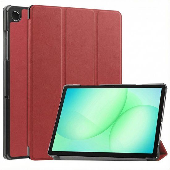 imoshion Tablet Hoes - Geschikt voor Samsung Galaxy Tab A11 Plus - Trifold Bookcase - Donkerrood