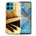 Cokitec Motorola G75 5G Retro Piano Muziek Versterkte Hoes