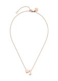 PURELEI Ketting Letter Heart J Roségoud Roestvrij staal 55 cm