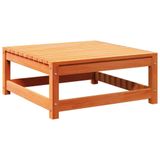 VidaXL Tuinvoetenbank 70x70x30 cm massief grenenhout wasbruin