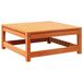 VidaXL Tuinvoetenbank 70x70x30 cm massief grenenhout wasbruin