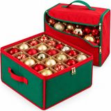 Feeric lights & Christmas Set de rangement pour décorations de Noël - 2 pièces - pour 48 boules de Noël - guirlandes lumineuses et guirlandes