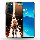 Beschermhoes Oppo Beschermhoes voor Oppo Reno 6 Manga Attack Titan Eren Eclair