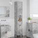 vidaXL Armoire de salle de bain Béton Gris 31,5 x 33 x 190 cm