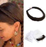 Infinity Braids Jolie Fishtail Braid Haarband Dames Vrouwen Kunsthaar Synthetisch haar Mocha Chino